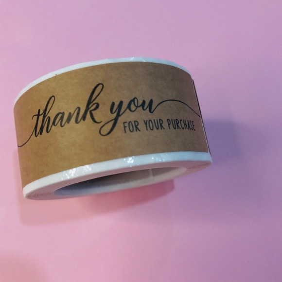 4 Rolls of Thank you stickers-#FBL01 - Picture 3 of 15